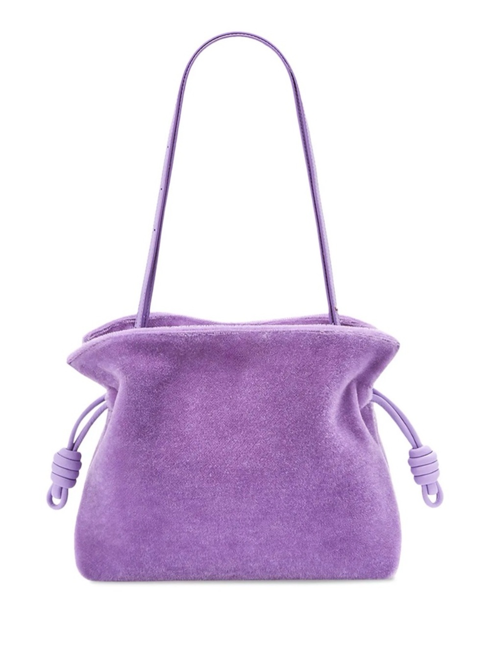 Loewe Flamenco mohair lilac bag